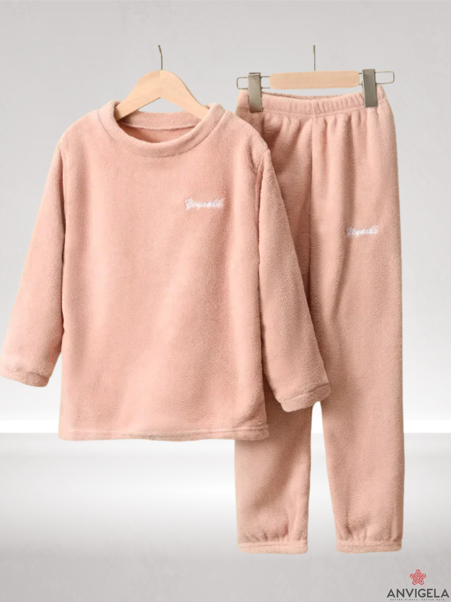 Kids Coral Fleece Pajama Set