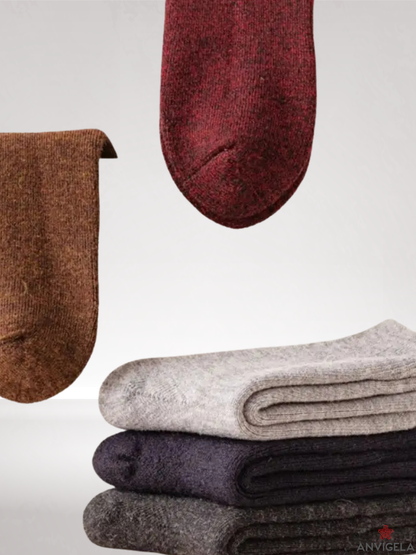 Warm Wool Mid-Calf Winter Socks
