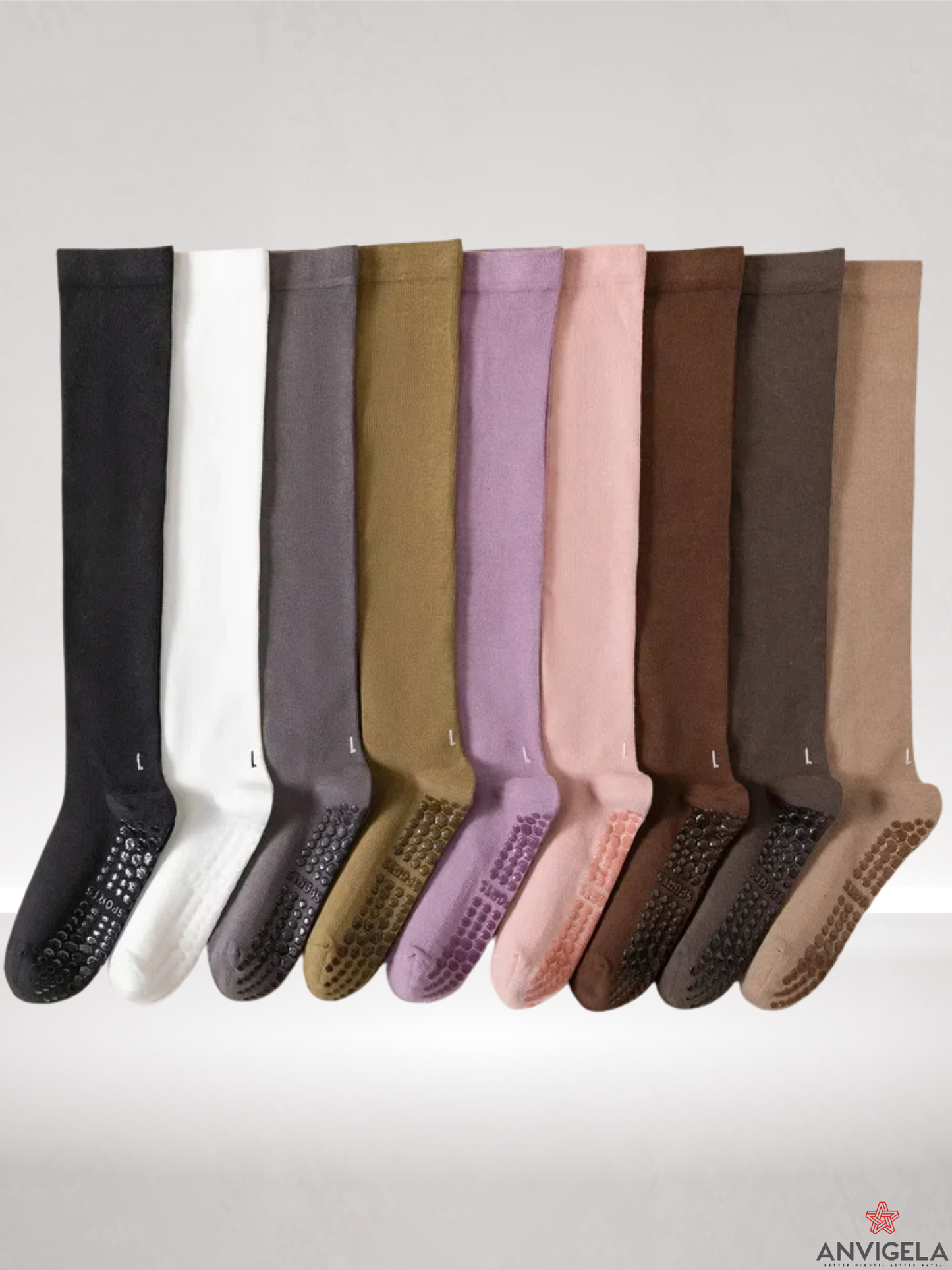 Women Silicone Grip Compression Socks
