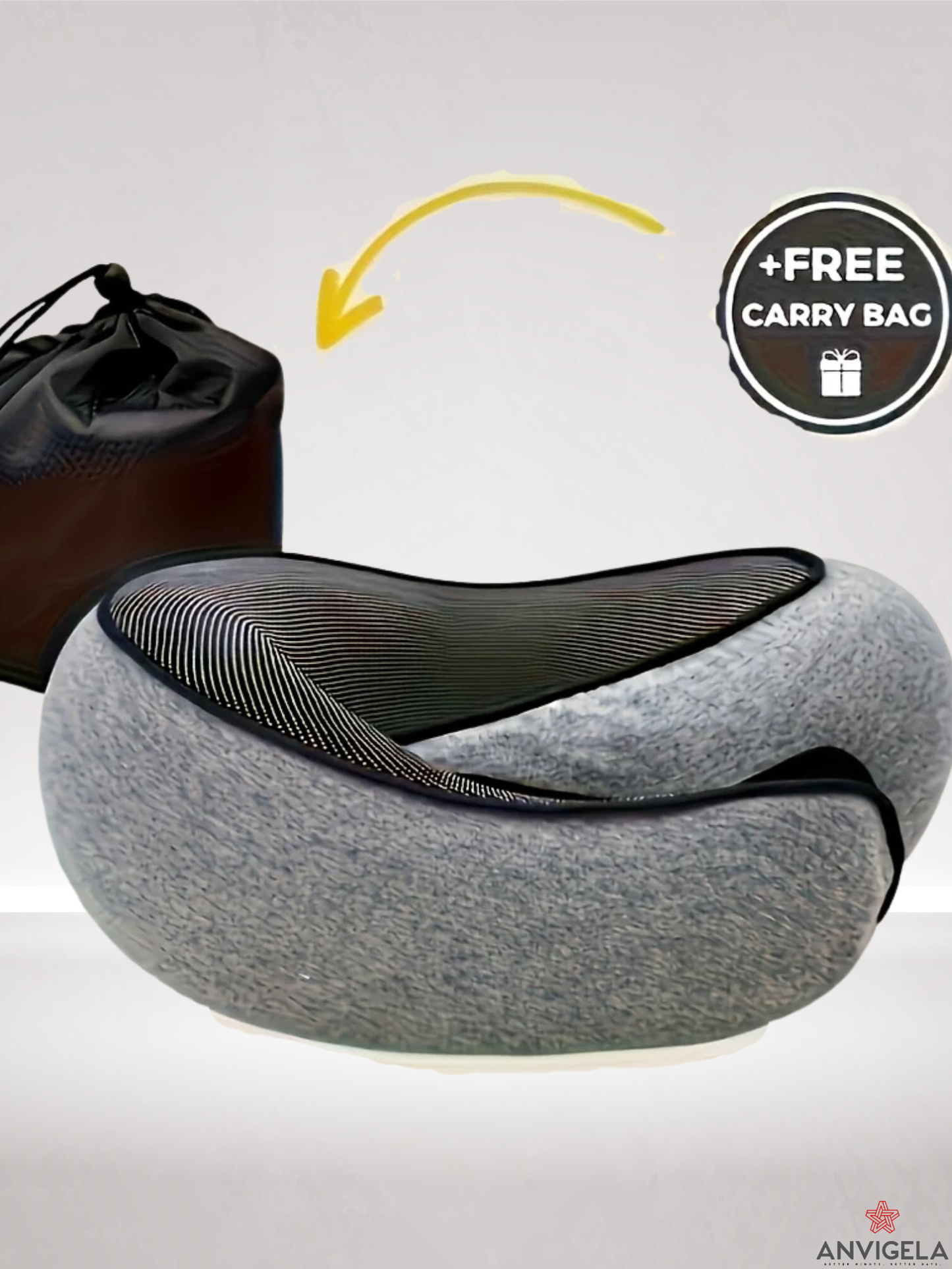 Ergonomic U-Shaped Travel Neck Pillow