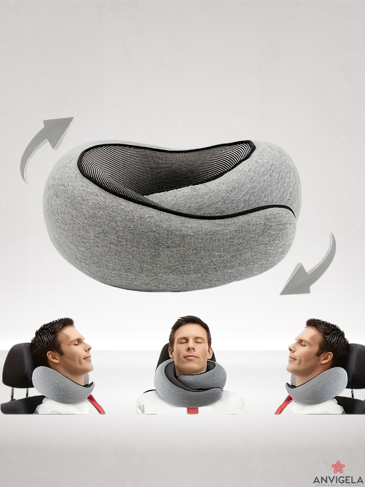 Ergonomic U-Shaped Travel Neck Pillow