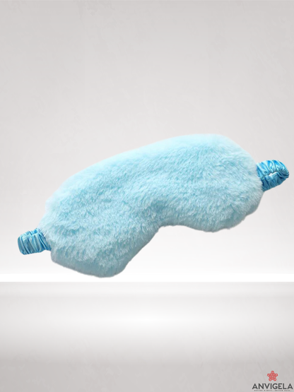 Cute Plush Sleep Silk Eye Mask