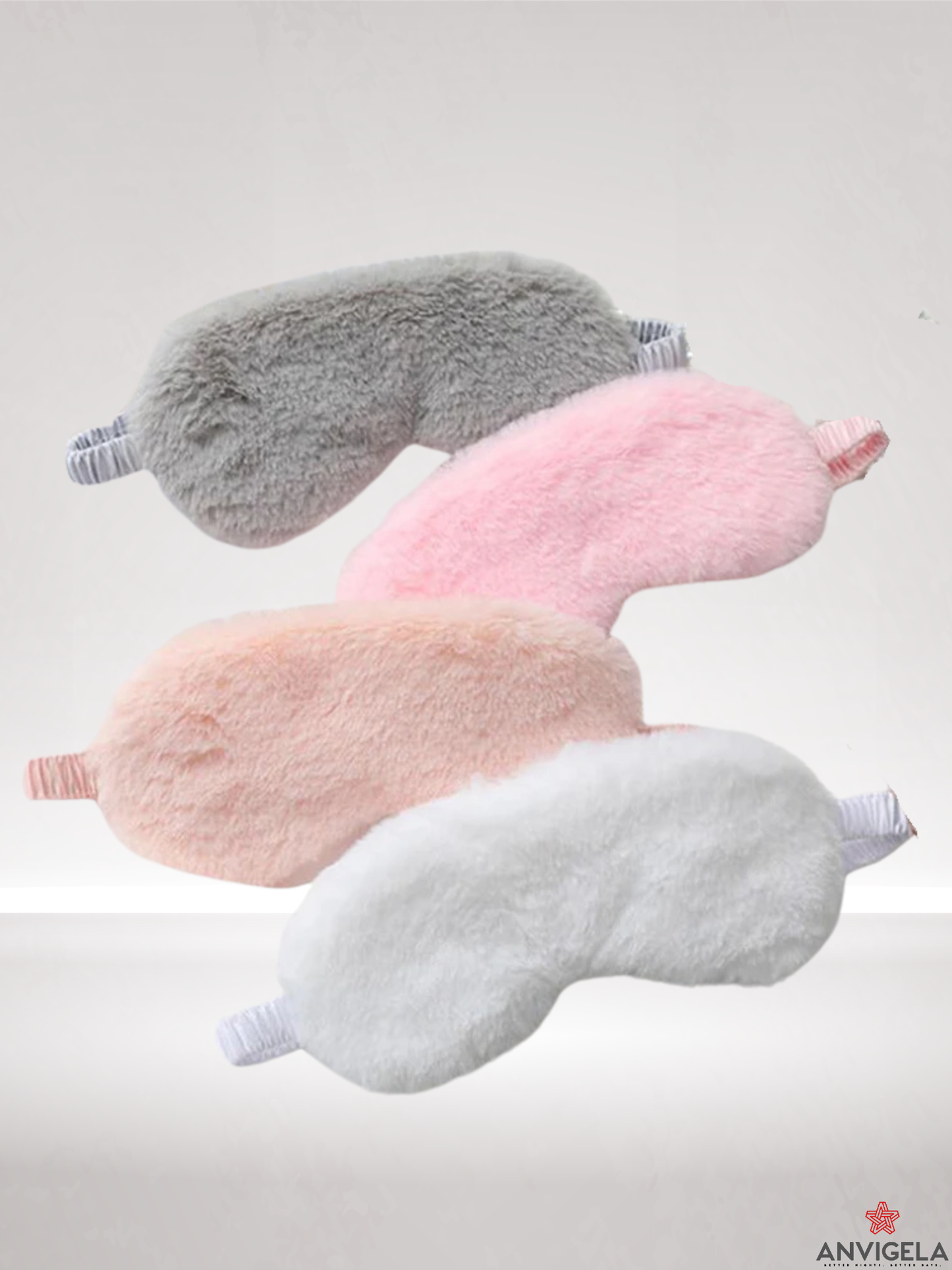 Cute Plush Sleep Silk Eye Mask
