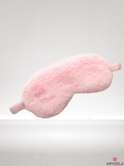 Cute Plush Sleep Silk Eye Mask