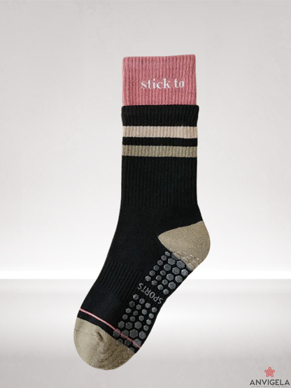 Cotton Non-Slip Yoga Fitness Socks