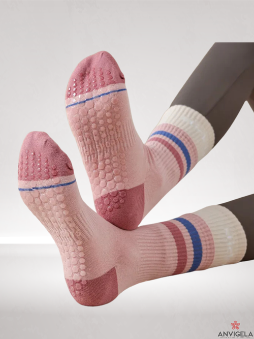 Cotton Non-Slip Yoga Fitness Socks