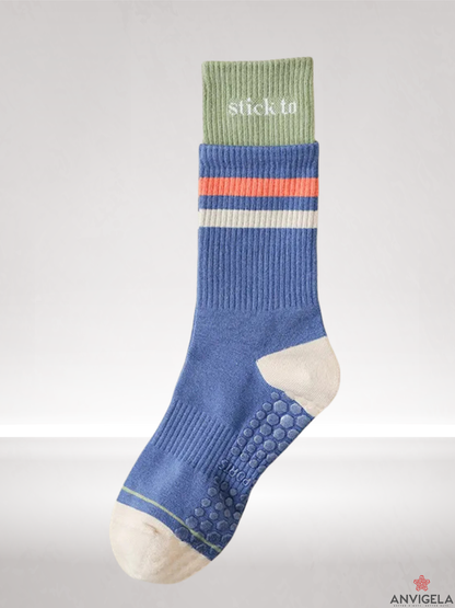 Cotton Non-Slip Yoga Fitness Socks