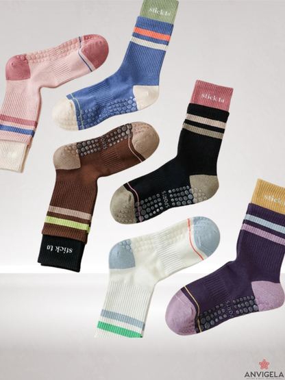 Cotton Non-Slip Yoga Fitness Socks