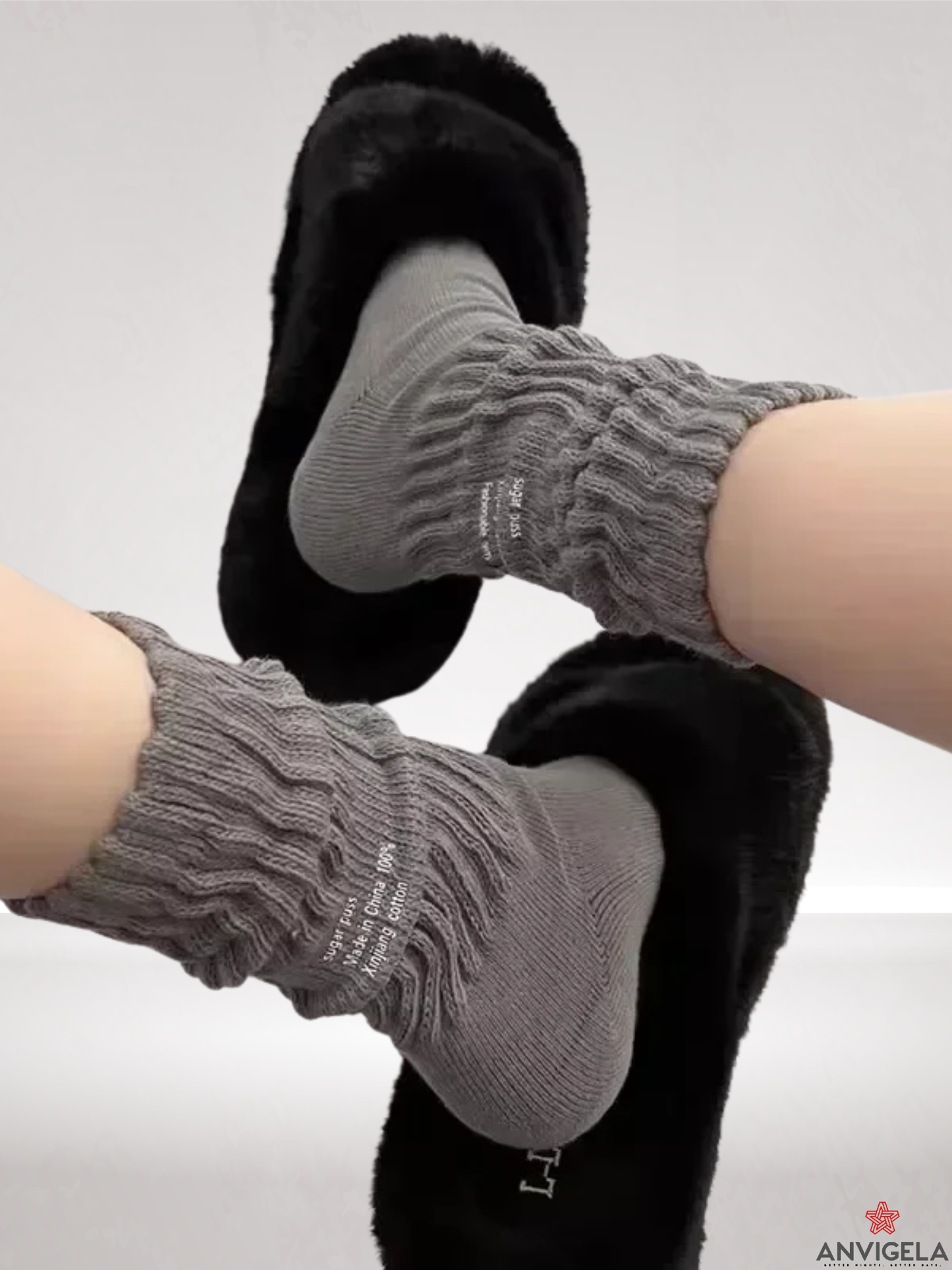 Cotton Letter Casual Crew Socks