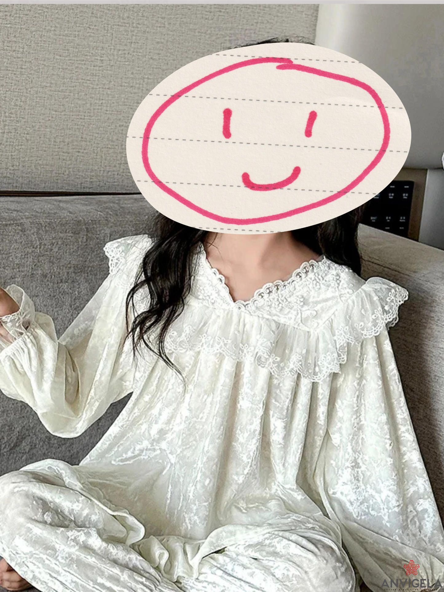 Kids Girls Velvet Pajama Set