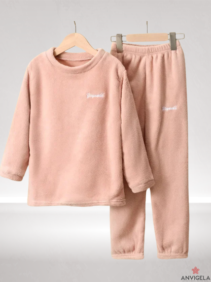 Kids Coral Fleece Pajama Set