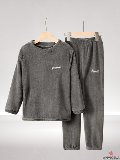 Kids Coral Fleece Pajama Set