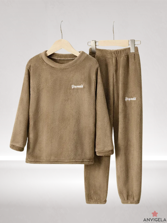 Kids Coral Fleece Pajama Set