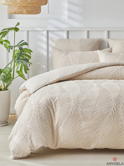 Nordic Bow Leaf Duvet Cover Set