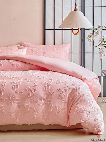 Nordic Bow Leaf Duvet Cover Set