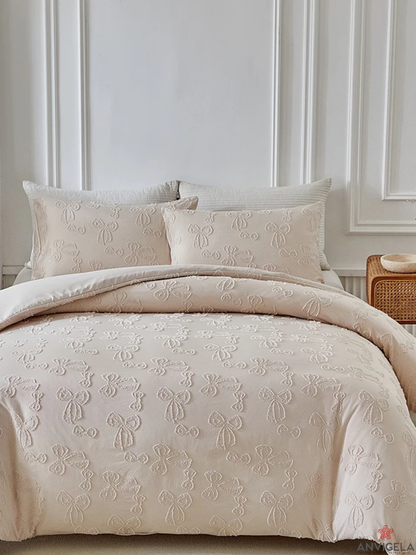 Nordic Bow Leaf Duvet Cover Set