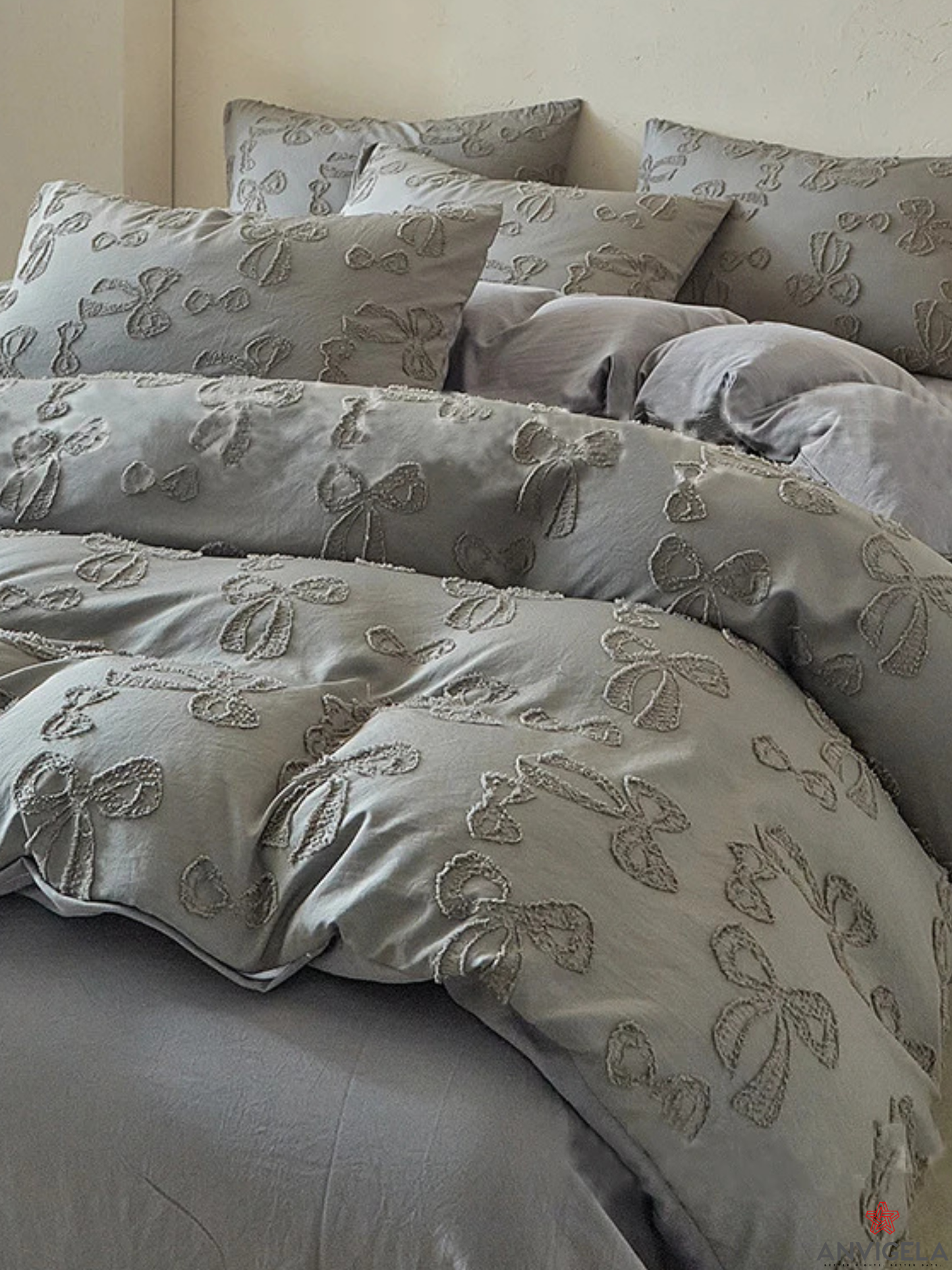 Nordic Bow Leaf Duvet Cover Set