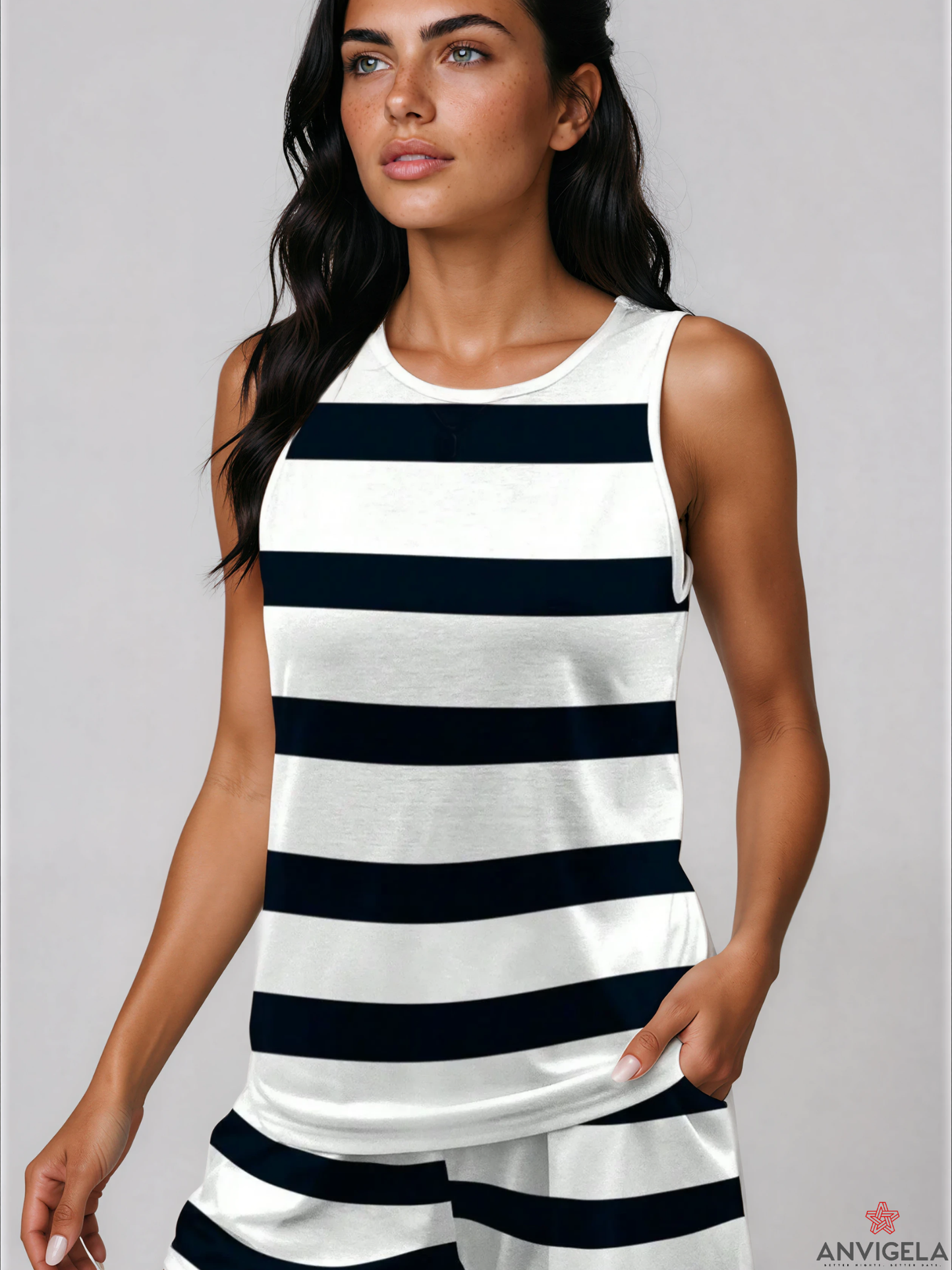 Women's Soft Striped Pajama Set