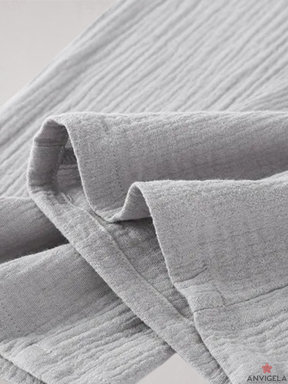 Men's Cotton Pajama Set – Spring & Autumn Long Sleeve