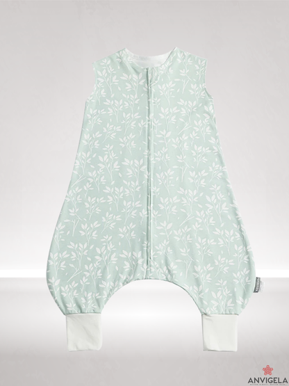 Kids Cotton Sleeping Bag – Summer Breathable Grass Print