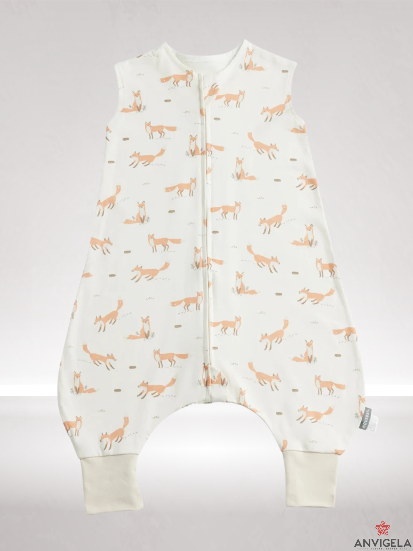 Kids Cotton Sleeping Bag – Summer Breathable Grass Print