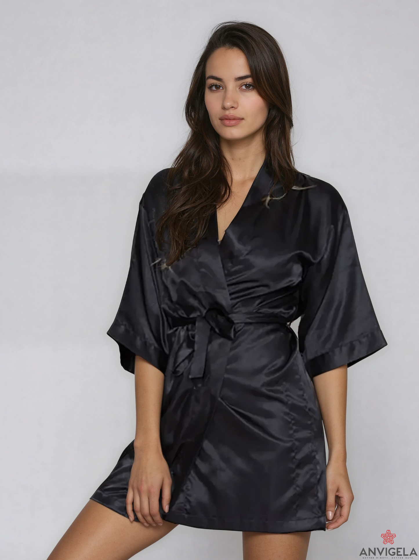 Women's Luxury Satin Nightwear Set – Elegant Nightgown & Robe