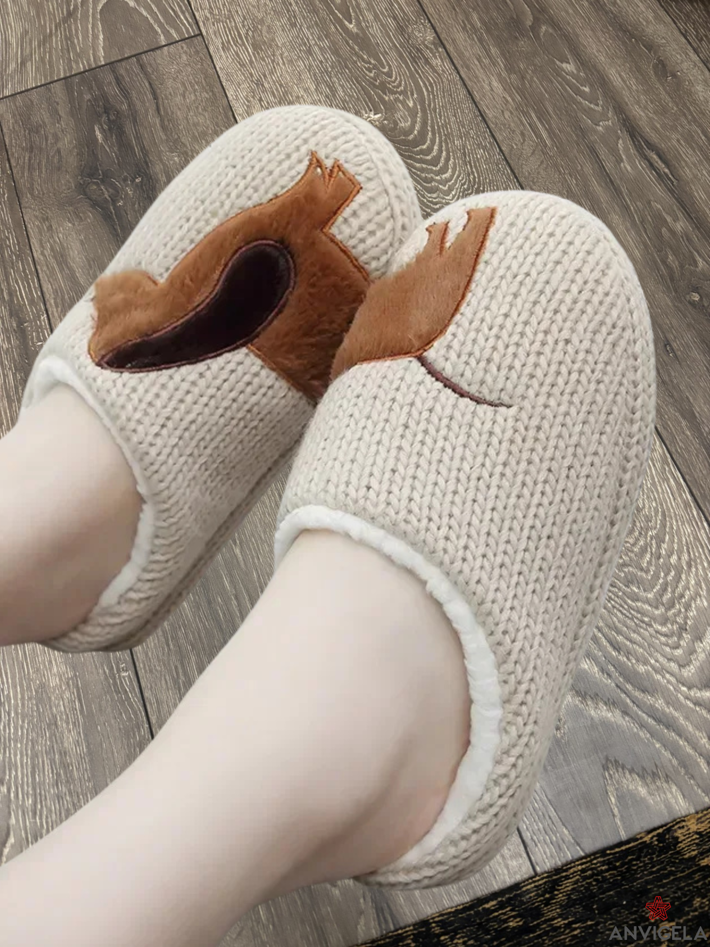 Women Cartoon Dog Soft Slippers