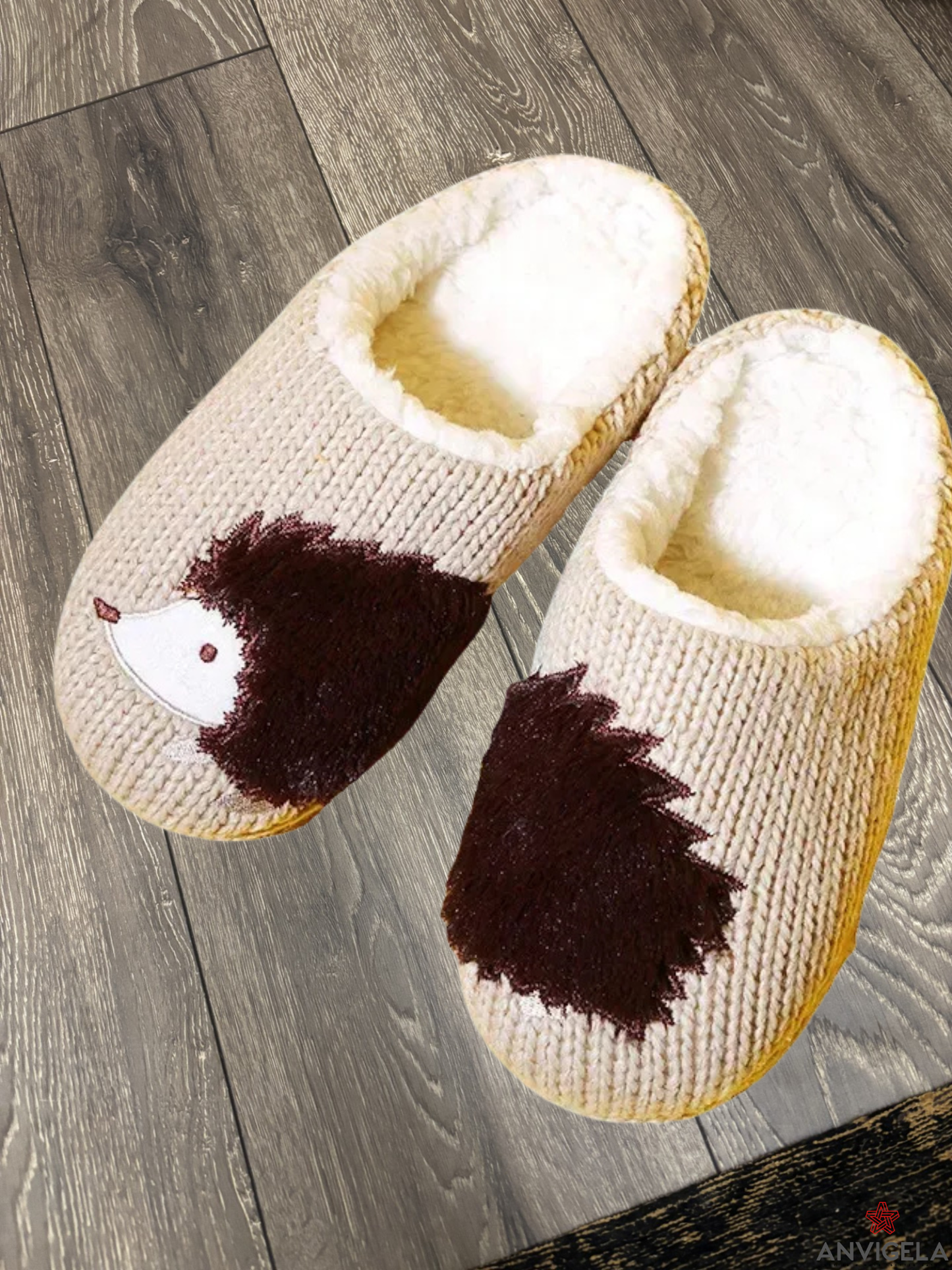 Women Cartoon Dog Soft Slippers