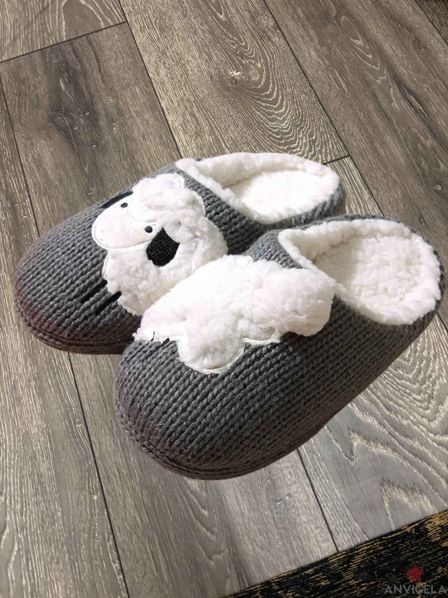 Women Cartoon Dog Soft Slippers