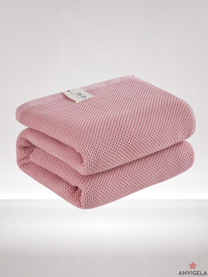 Cotton Waffle Blanket for Bed and Sofa